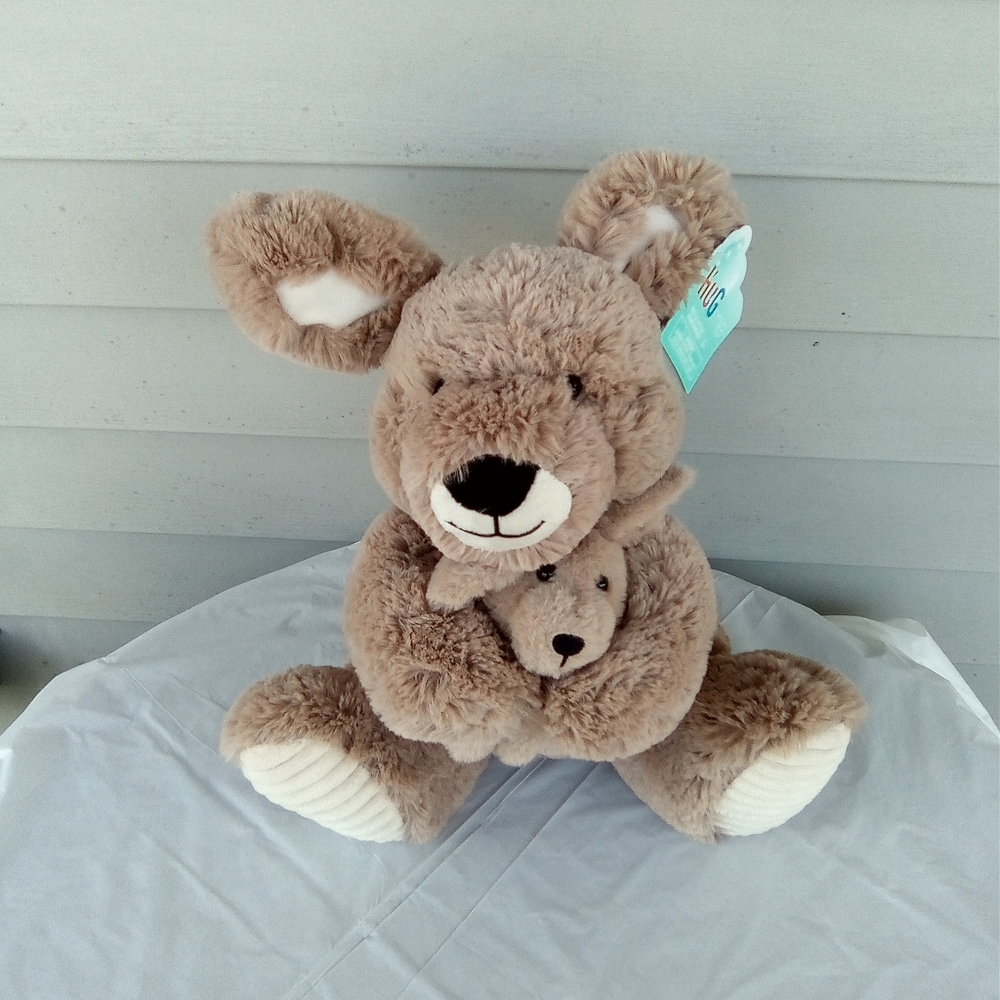 Adorable Brown Kangaroo Stuffed Animal - Picture 3 of 6